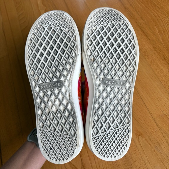 Womens Skechers Shoes Sneaker Street Poppy Tie Dye Rainbow Multi Colorful size 8 - Picture 9 of 15